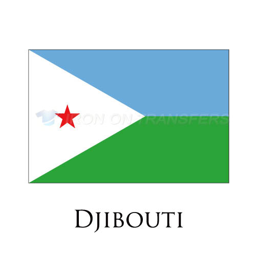 Djibouti flag Iron-on Stickers (Heat Transfers)NO.1860